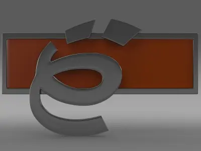 Yo mobile Logo 3D model