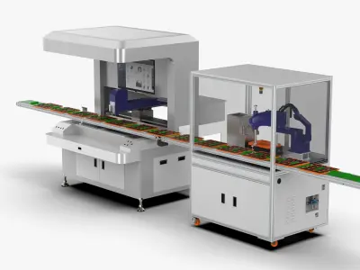Visual Dispensing and Automated Bonding Machine 3D model