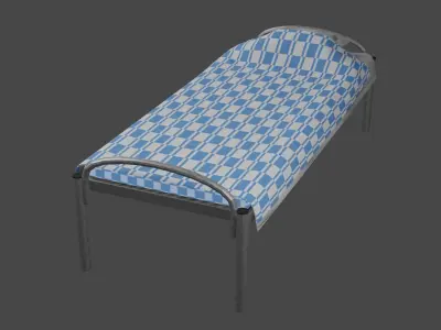 Simple Bed Free 3D model shop