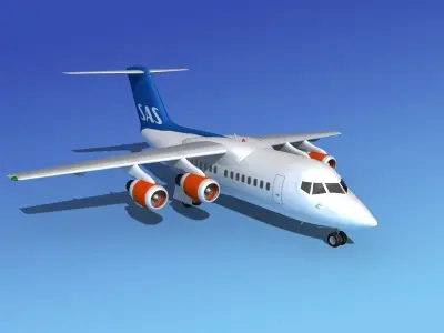 BAe 146-100 SAS 3D model