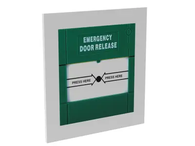 Emergency Signboard Low-poly 3D model