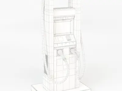 Electric Vehicle Charging Station Electrify America Part 1 3D model