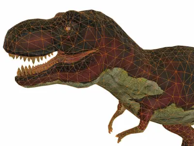 T-Rex Low-poly 3D model