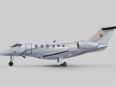 pilatus pc 24 Low-poly 3D model