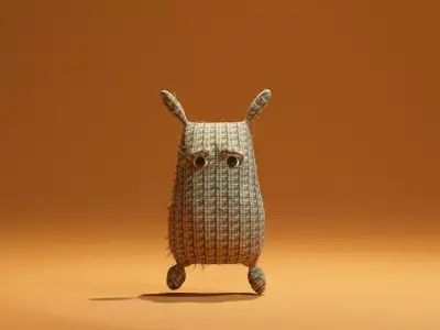 Sack Man Low-poly 3D model