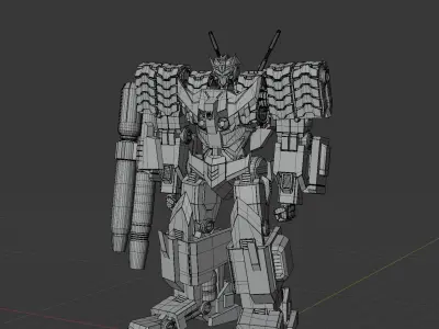 IDW Tarn with Alt Mode and Animation 3D model