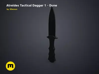 Atreides Tactical Dagger 1 - Dune 3D print model