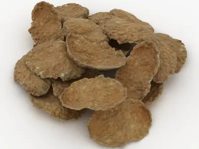Whole Grain Cereal Pile 3D model