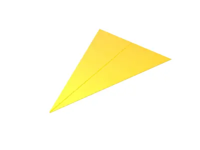 Paper Plane v5 005 Low-poly 3D model