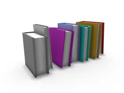 Books SHC Quick Office LM Low-poly 3D model