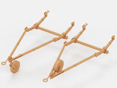 Ben Hur wooden trailer G 518 3D print model