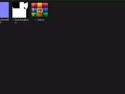 Long Sock PBR 3D model