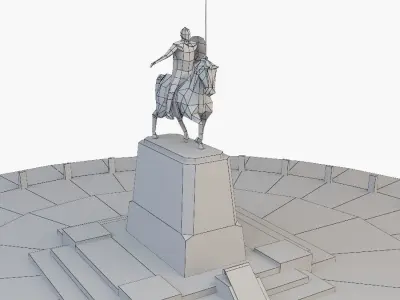 Alexander Nevsky Low-poly 3D model