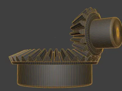 3M BEVEL SPUR GEAR SET 3M T18 T36 3D print model