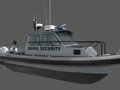 SeaArk Naval Security Low-poly 3D model
