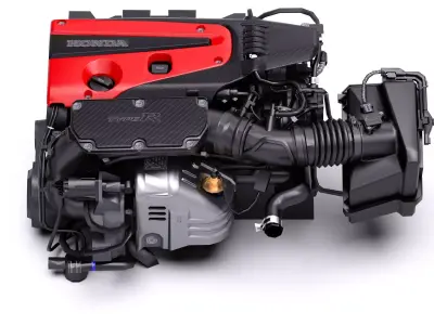 Honda K20C VTEC Turbo Engine Low-poly 3D model