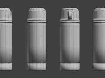 Backpack for kids Low-poly 3D model