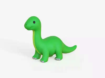 Dinosaur Diplodocus Low-poly 3D model