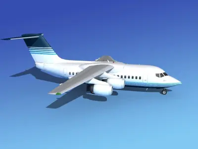 BAe 146-100 Corporate 2 3D model