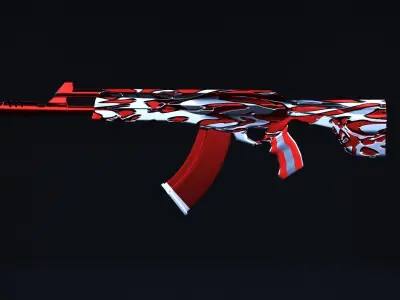 Vandal paint Low-poly 3D model