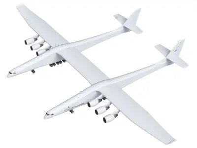 Stratolaunch Carrier Aircraft 3D Model 3D model