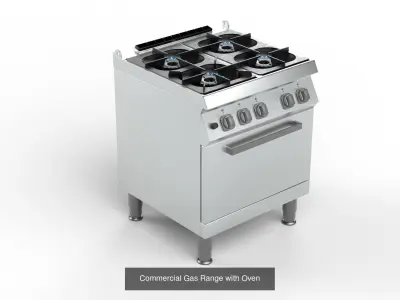 Commercial Kitchen Equipment 3D Model Collection