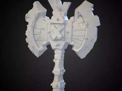 Stylized Axe 16 3D model