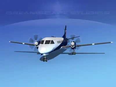 SAAB 2000 Eastern Airways 3D model