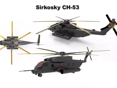 Sikorsky CH-53 3D model