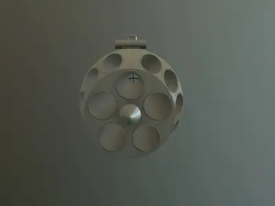 Rocket Launcher UB-16-57 Low-poly 3D model