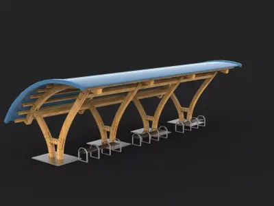 Modern Pergola 3D model