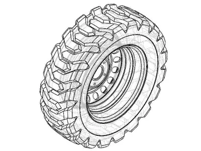 Transport Wheel 3D model