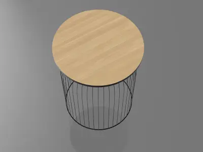 Bird Cage Stool 3D model