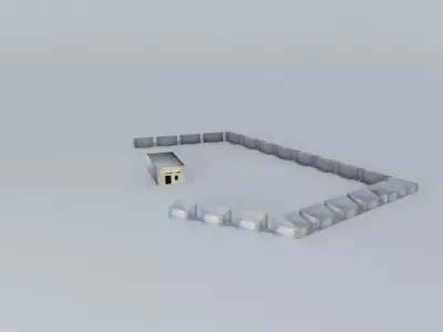 Puente Zuazo defensive batteries Free 3D model