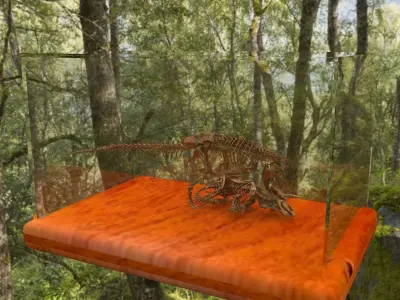 Tyrannosaurus dinosaur skeleton 3D model