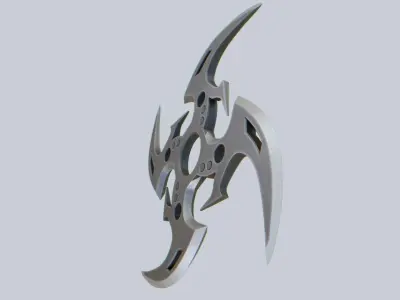 Shuriken Low-poly 3D model