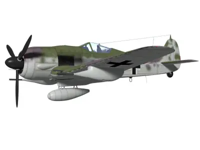 Focke Wulf Fw190 F8 R3 3D model
