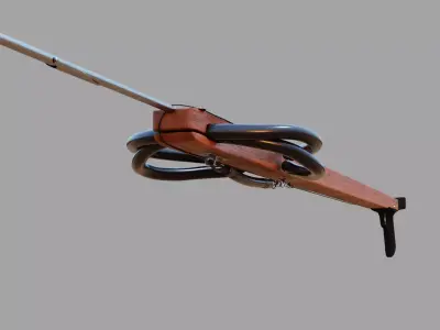 Speargun wooden 3D model