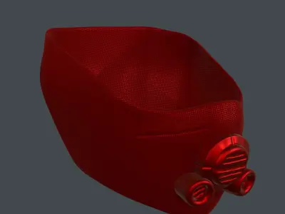 Gas mask helmet 3d model scifi Low-poly  Low-poly 3D model 568