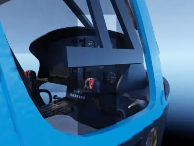 airbus helicopter as350 Low-poly 3D model