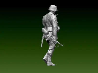German soldier 3D print model