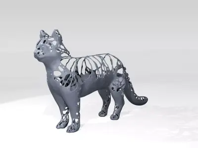 Cat Dust Voronoi 3D model