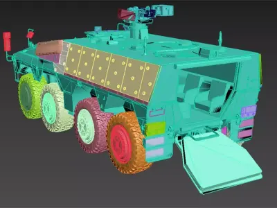 Boxer GTK Carrier Low-poly 3D model