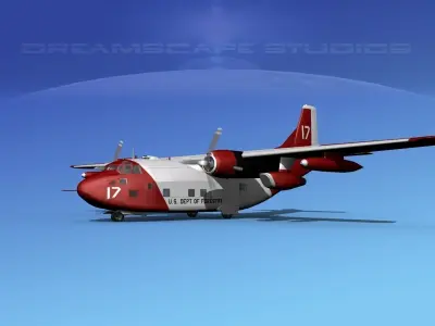 Fairchild C-123K Provider V11 3D model