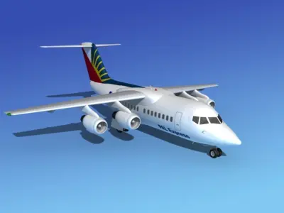 BAe 146-100 PAL Express 3D model