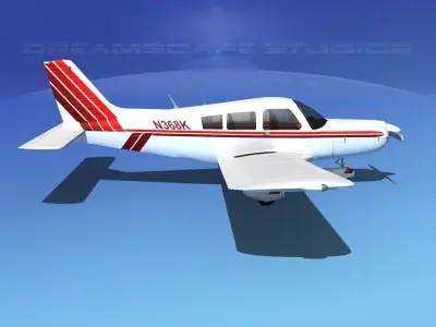 Piper PA-28 V16 3D model