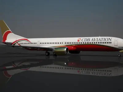CDB Aviation Boeing 737 max 10 3D model