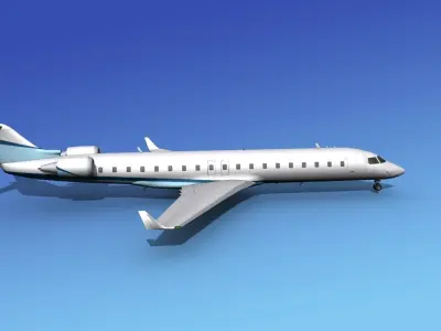 Bombardier CRJ700 Corporate 3 3D model