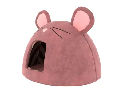 Mouse Meow Hut Cat Hut Cat Tent Red 3D model