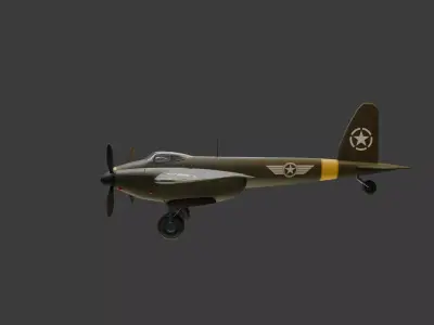 American Fighter Aircraft 3D model
